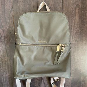 Michael Kors Nylon Backpack in Olive Green
